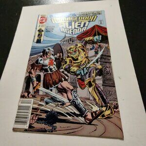 ARMAGEDDON THE ALIEN AGENDA # 2 NEWSSTAND Cover by Dick Giordano  Captain Atom